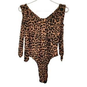 𝅺ptetty Little Thing leopord print body suit